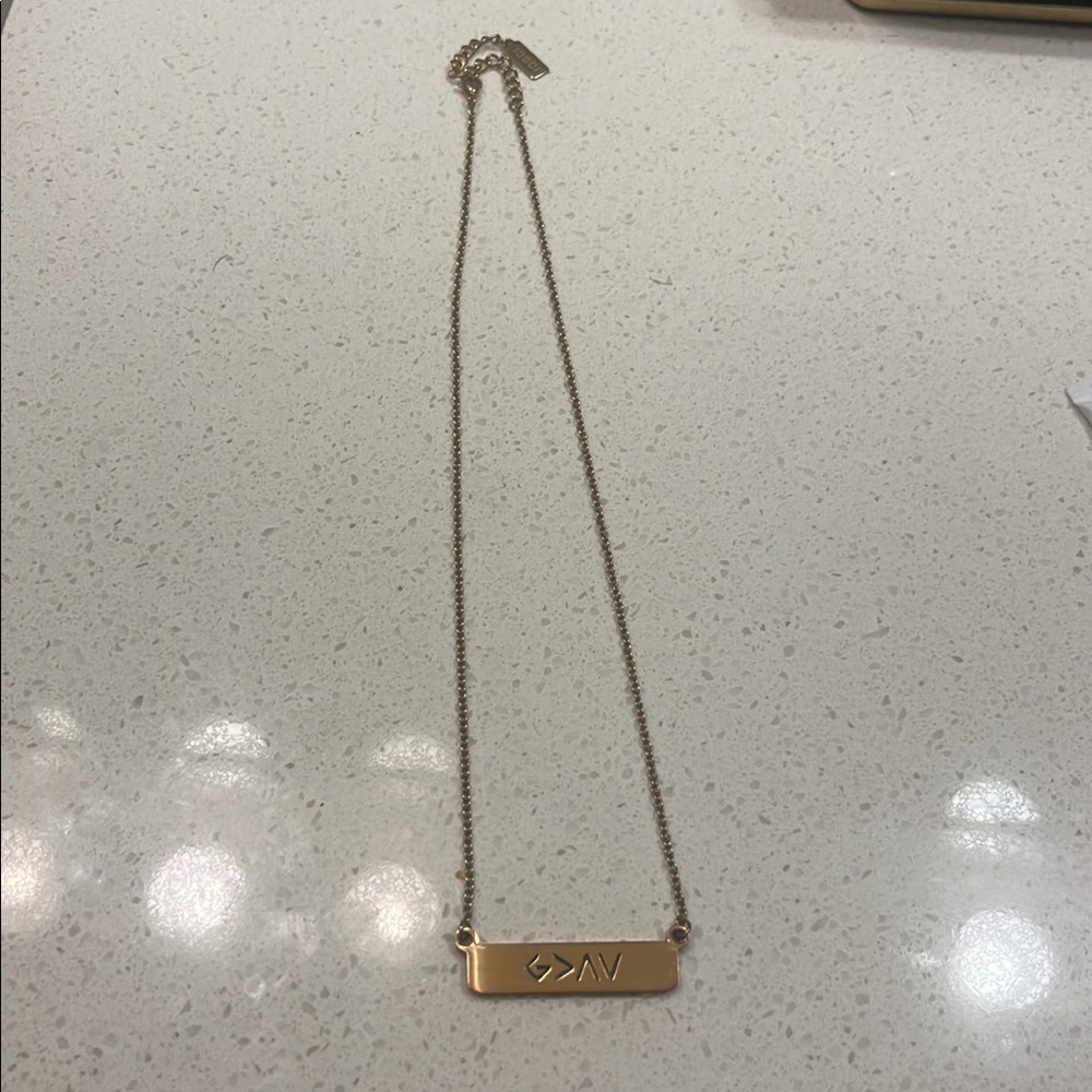 Rose gold necklace